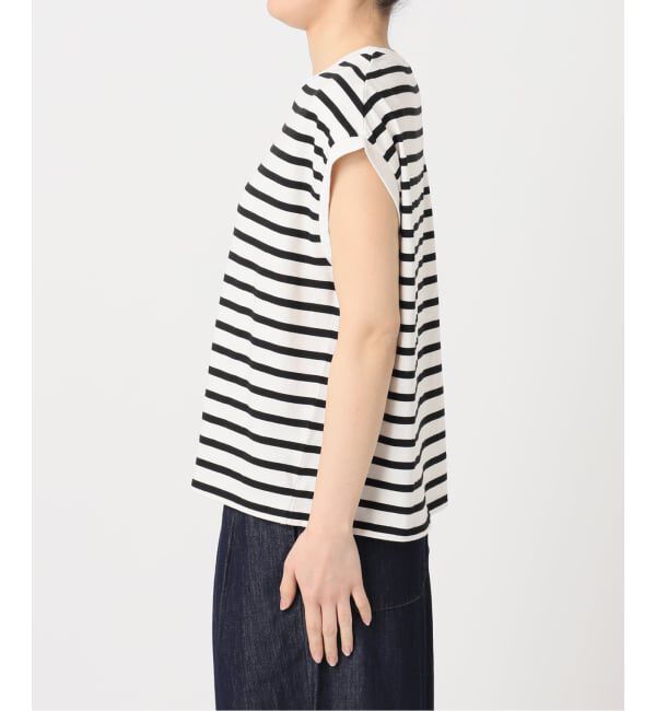 OUTDOOR PRODUCTS Usual Things「コットンボーダーワイドノースリTEE」|Tシャツ・カットソー|