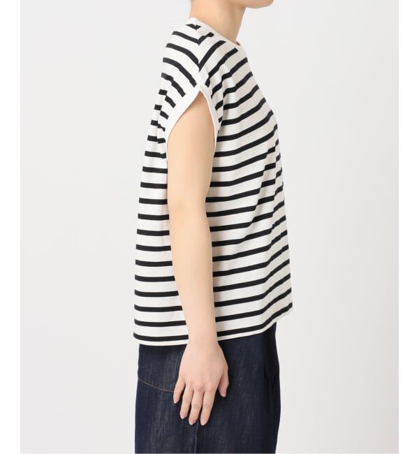 OUTDOOR PRODUCTS Usual Things「コットンボーダーワイドノースリTEE」|Tシャツ・カットソー|