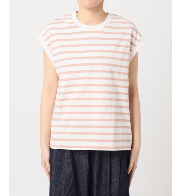 OUTDOOR PRODUCTS Usual Things「コットンボーダーワイドノースリTEE」|Tシャツ・カットソー|