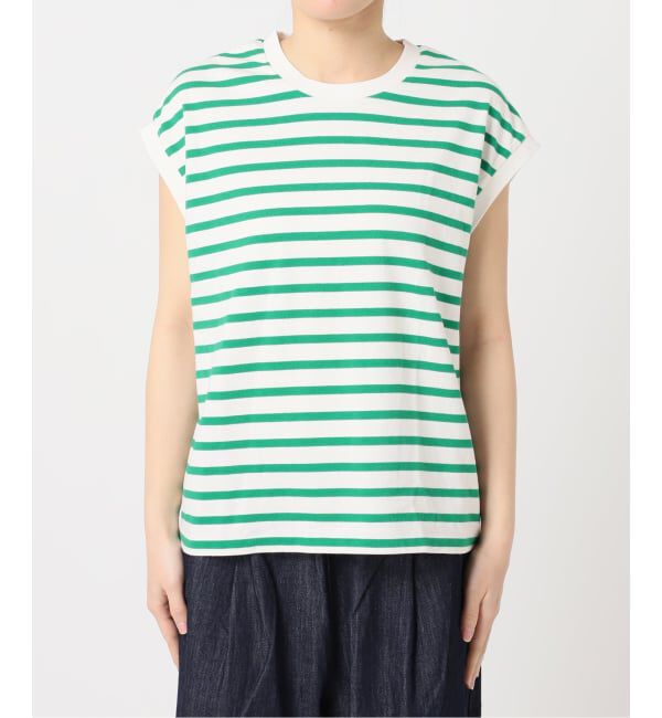 OUTDOOR PRODUCTS Usual Things「コットンボーダーワイドノースリTEE」|Tシャツ・カットソー|