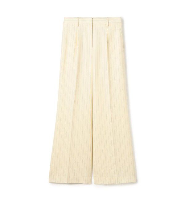 DES PRES「ウールドスキン ワンタックパンツ」|スラックス|12 ホワイト系