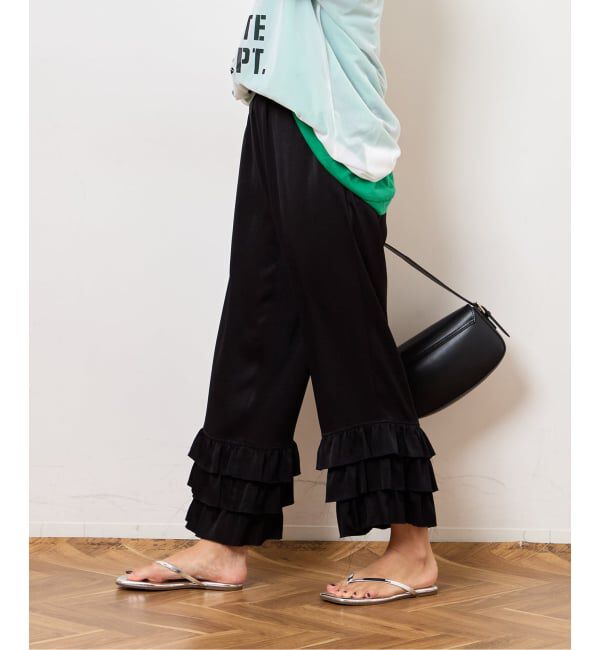  「TIERED CROPD SATIN パンツ」|その他|