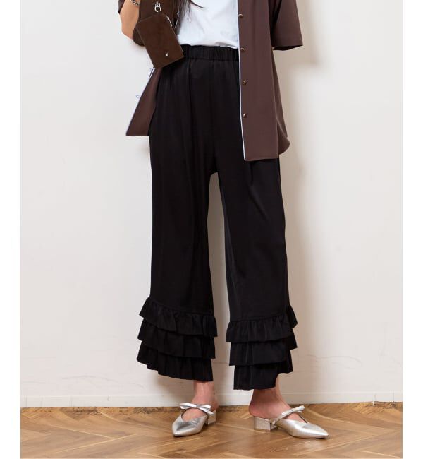  「TIERED CROPD SATIN パンツ」|その他|