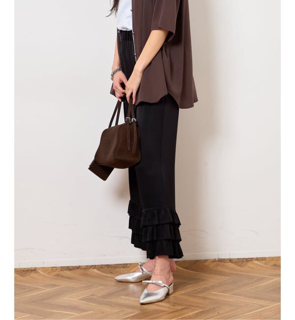  「TIERED CROPD SATIN パンツ」|その他|