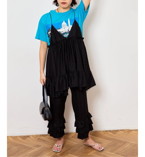  「TIERED CROPD SATIN パンツ」|その他|