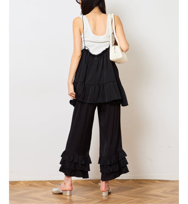  「TIERED CROPD SATIN パンツ」|その他|