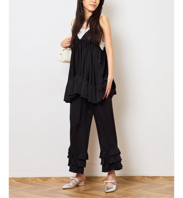  「TIERED CROPD SATIN パンツ」|その他|