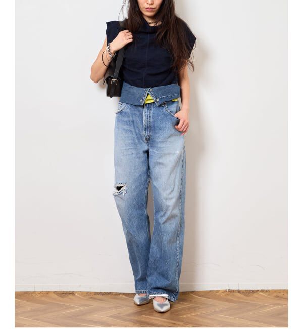  「TWEED CUT STAND NECK TOPS：カットソー」|Tシャツ・カットソー|
