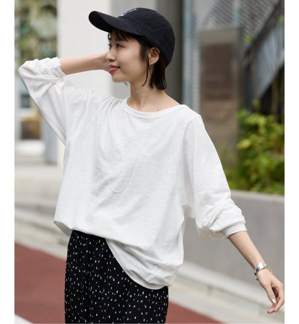 SLOBE IENA「シアー天竺ニュアンスプルオーバー」|Tシャツ・カットソー|