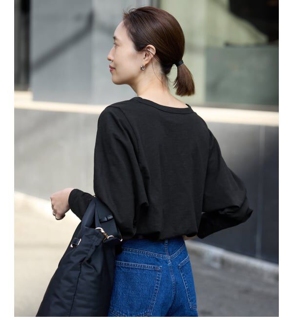 SLOBE IENA「シアー天竺ニュアンスプルオーバー」|Tシャツ・カットソー|