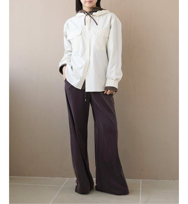 IENA LA BOUCLE「《洗濯機洗い可》IENA LA BOUCLE Cupra mix イージーパンツ」|その他|