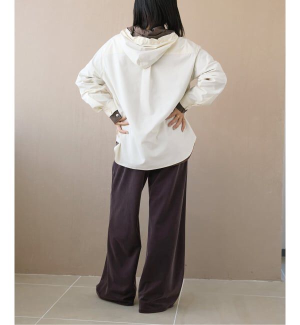 IENA LA BOUCLE「《洗濯機洗い可》IENA LA BOUCLE Cupra mix イージーパンツ」|その他|