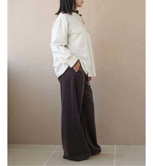 IENA LA BOUCLE「《洗濯機洗い可》IENA LA BOUCLE Cupra mix イージーパンツ」|その他|