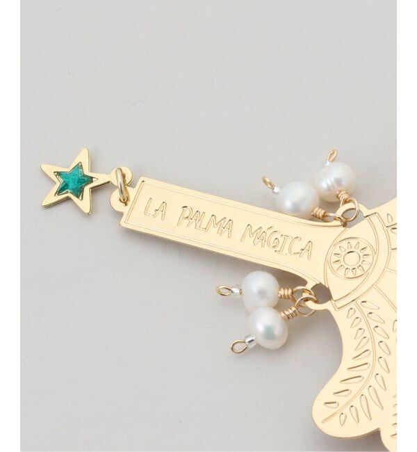 VERMEIL par iena「MERCEDES SALAZAR メルセデス サラザール Golden Parm ZTO123」|ブローチ・コサージュ|