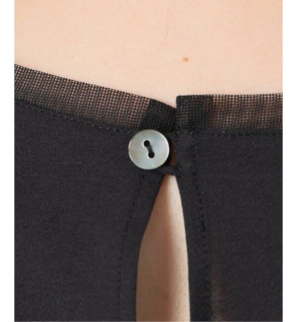 IENA「クルーネックシアーリブブラウス」|シャツ・ブラウス|