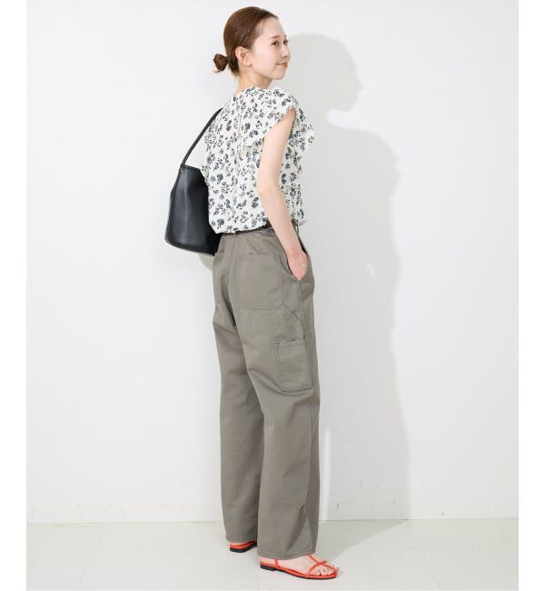 SLOBE IENA「《WEB限定/追加予約》フレンチフリルスリーブフラワーブラウス」|シャツ・ブラウス|