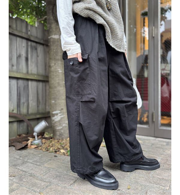 journal standard luxe「リップストップ カーゴパンツ」|カーゴ|ブラック