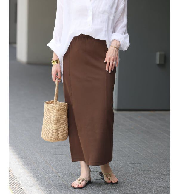 JOURNAL STANDARD relume「《追加》ストレッチポンチIラインスカート」|スカート|