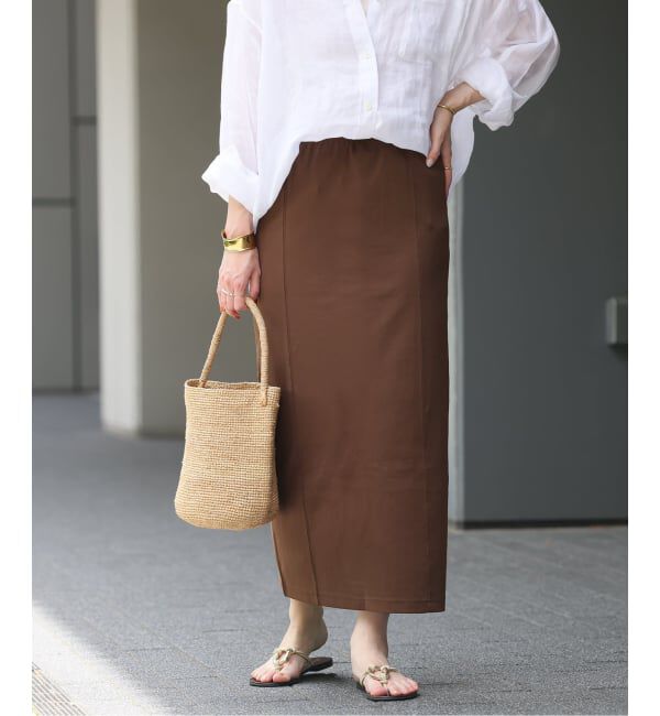 JOURNAL STANDARD relume「《追加》ストレッチポンチIラインスカート」|スカート|