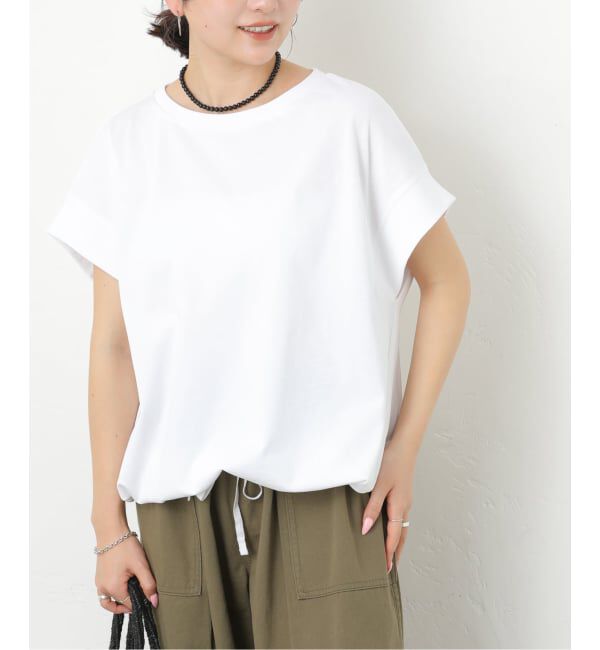 JOURNAL STANDARD relume「《予約》コットンドロップショルダー ドロストT」|Tシャツ・カットソー|ホワイト