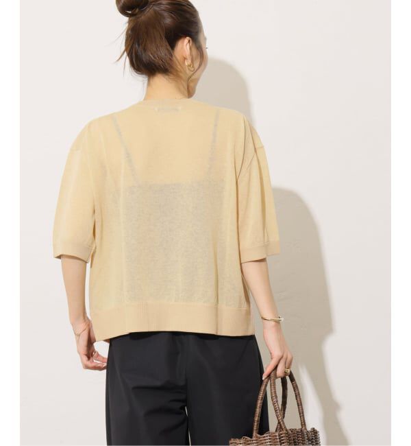 JOURNAL STANDARD relume「シアーロゴハーフスリーブプルオーバー」|ニット・セーター|