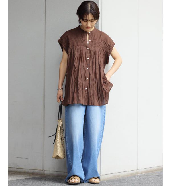 JOURNAL STANDARD relume「コットンボイルクリンクルピンタックフレンチ」|シャツ・ブラウス|