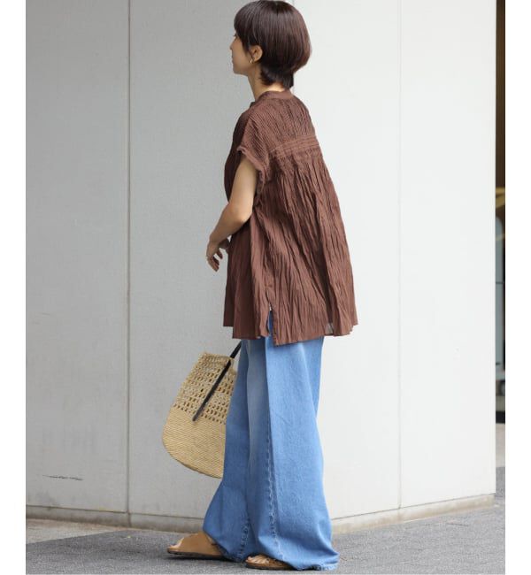 JOURNAL STANDARD relume「コットンボイルクリンクルピンタックフレンチ」|シャツ・ブラウス|