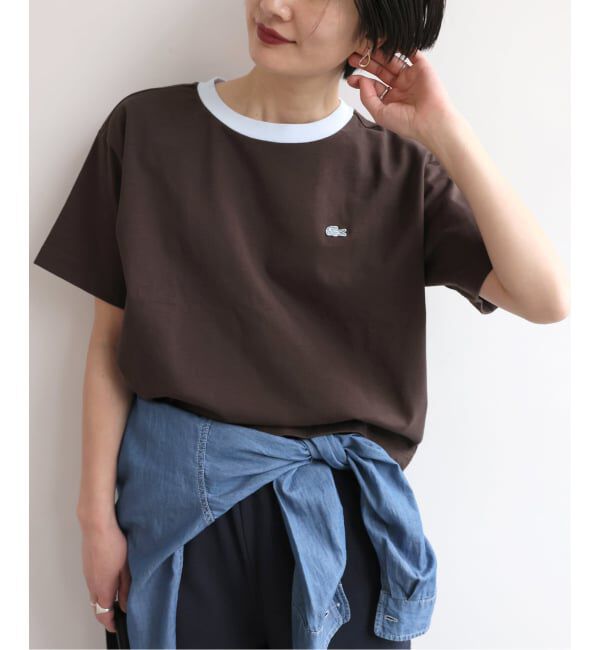 JOURNAL STANDARD relume「《追加予約》別注【LACOSTE/ラコステ】リンガーTシャツ」|Tシャツ・カットソー|