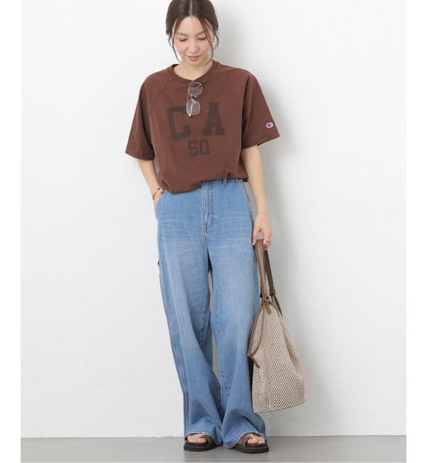 JOURNAL STANDARD relume「《追加予約》別注【Champion/チャンピオン】16s/1 Jersey TEE Bleach Wash：Tシャツ」|Tシャツ・カットソー|