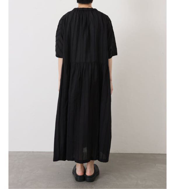 journal standard luxe「《予約》ドビーストライプ ギャザードルマンワンピース」|ワンピース|