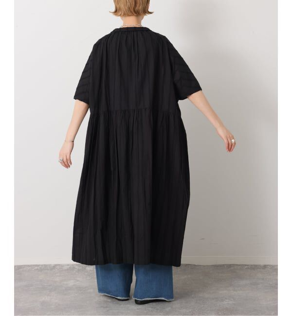 journal standard luxe「《予約》ドビーストライプ ギャザードルマンワンピース」|ワンピース|