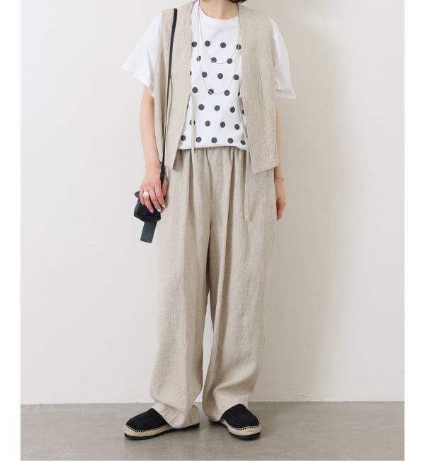 journal standard luxe「《予約》リネンキャンバス ノットベスト」|ダウンベスト・ベスト|