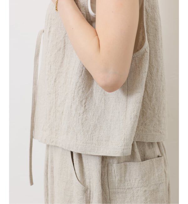 journal standard luxe「《予約》リネンキャンバス ノットベスト」|ダウンベスト・ベスト|