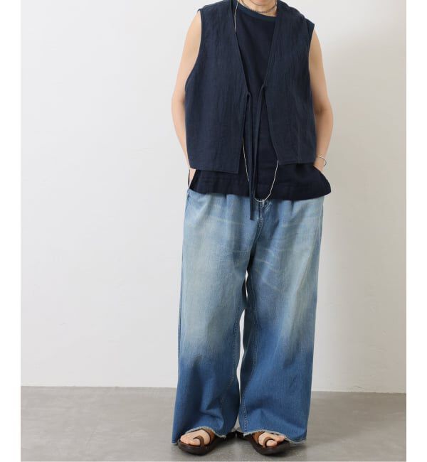 journal standard luxe「《予約》リネンキャンバス ノットベスト」|ダウンベスト・ベスト|
