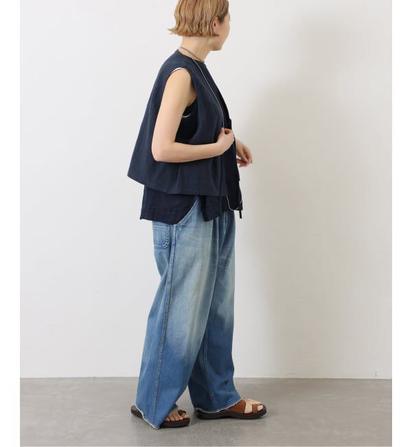 journal standard luxe「《予約》リネンキャンバス ノットベスト」|ダウンベスト・ベスト|