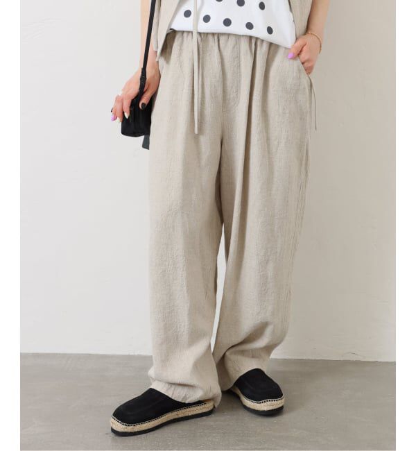 journal standard luxe「《予約》リネンキャンバス リターパンツ」|その他|ナチュラル