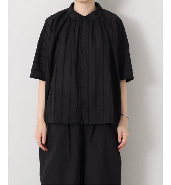 journal standard luxe「《予約》ドビーストライプ ギャザーシャツ」|シャツ・ブラウス|