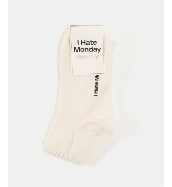 U by SPICK&SPAN「I Hate Monday/アイヘイトマンデイ Amelie Socks」|ソックス|ナチュラル
