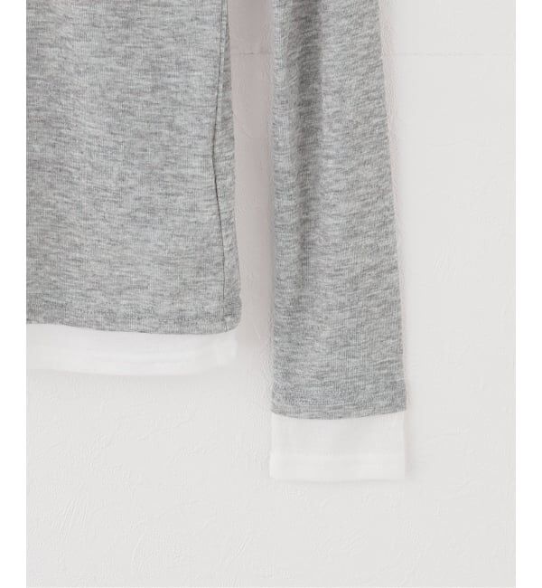 Spick and Span「シアーリブレイヤードプルオーバー」|Tシャツ・カットソー|