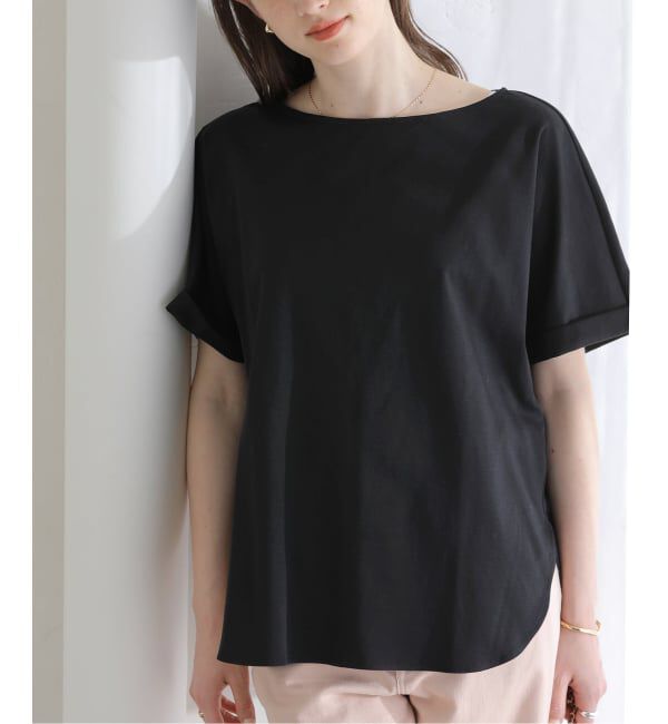  「《予約》【洗える】高機能カーブヘムプルオーバー」|Tシャツ・カットソー|ブラック