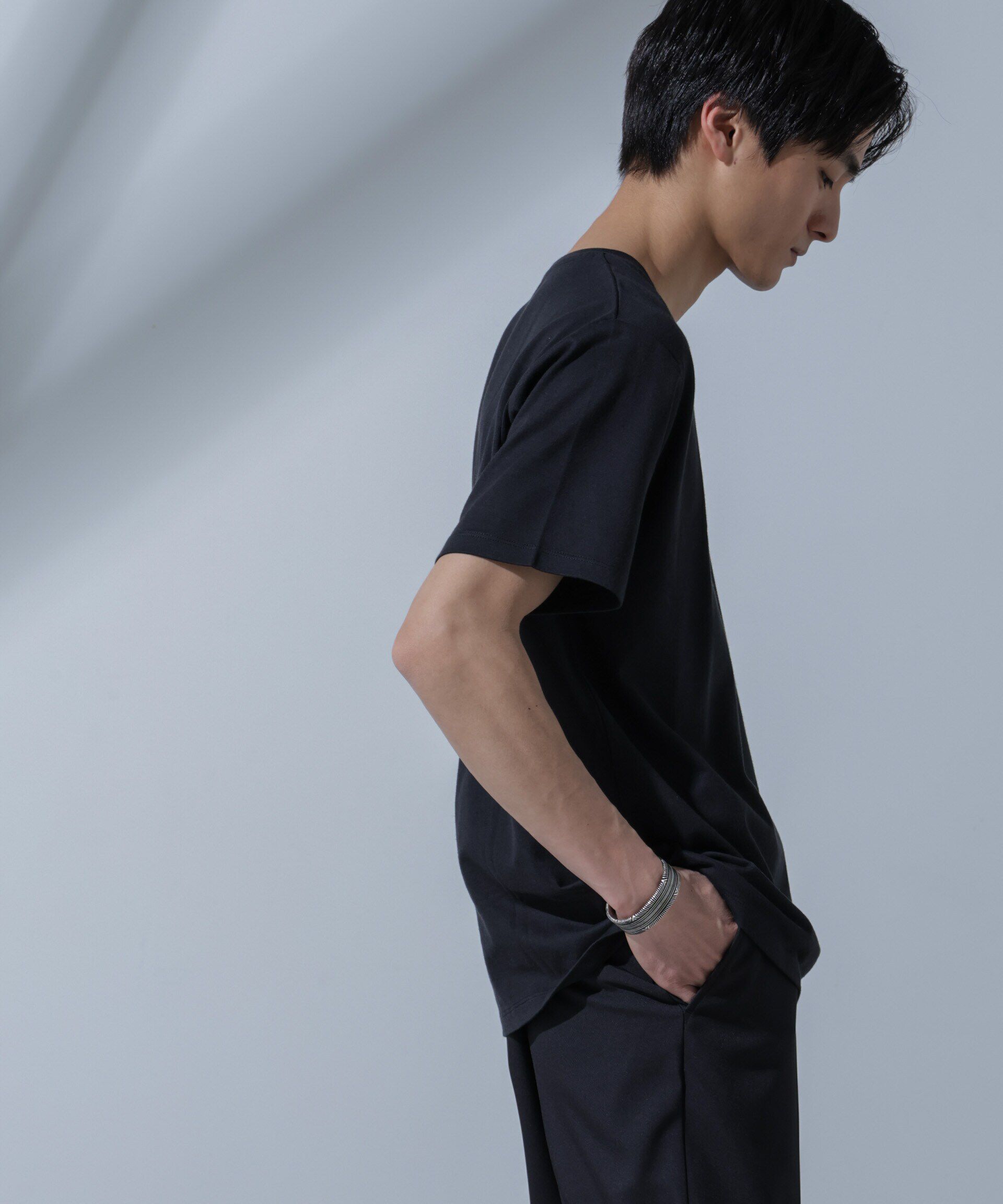 nano･universe「Anti Soaked(R)  汗染み防止 VネックTシャツ」|Tシャツ・カットソー|