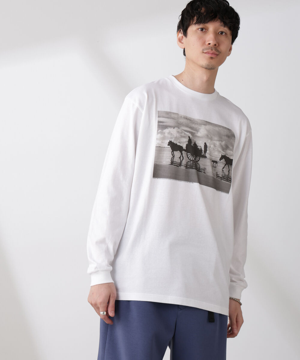 nano･universe「「着るアート」Herbert List/Magnum Photos Tシャツ長袖FRANCE」|Tシャツ・カットソー|オフホワイト1