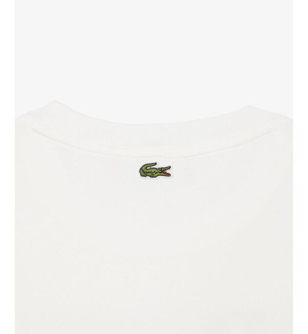 LACOSTE「カットワークテニス刺しゅうTシャツ」|Tシャツ・カットソー|
