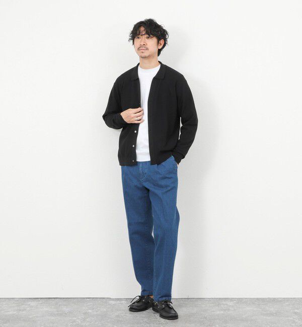 NOLLEY'S goodman「《SERIYA Cotton》吸湿カノコ襟付きカーディガン 26SS」|カーディガン|