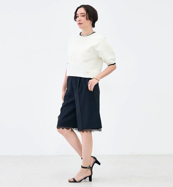 NOLLEY'S「《セットアップ対応》ウォッシャブルハイスペック麻調2WAYハーフパンツ」|その他|