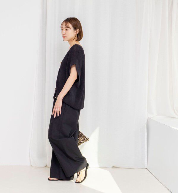 NOLLEY'S「【一部WEB限定サイズ】ウォッシャブル撥水ワイドラップパンツ」|その他|