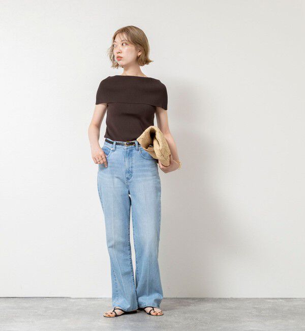 NOLLEY'S sophi「《手洗い可能》マルチファンクションマチ付きオフショルプルオーバー」|ニット・セーター|