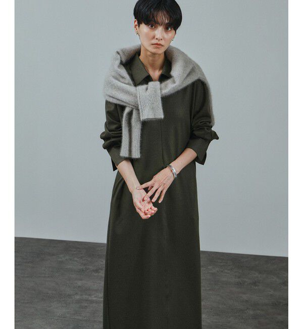 SALON adam et rope'「ミルドジャージシャツワンピース」|ワンピース|