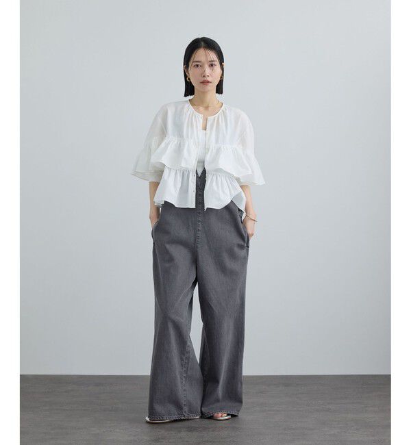 SALON adam et rope'「オーバーダイデニムサロペット」|オールインワン|