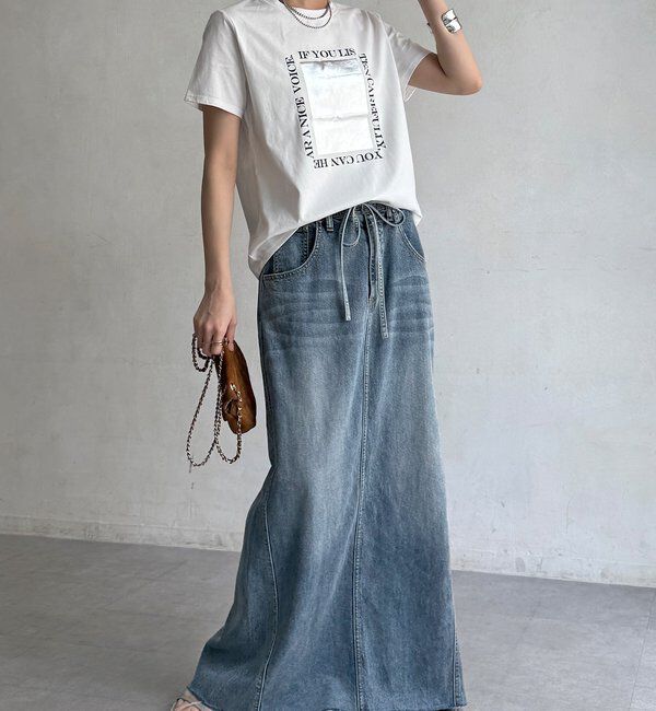  「【WEB限定】シルバープリントTEE」|Tシャツ・カットソー|